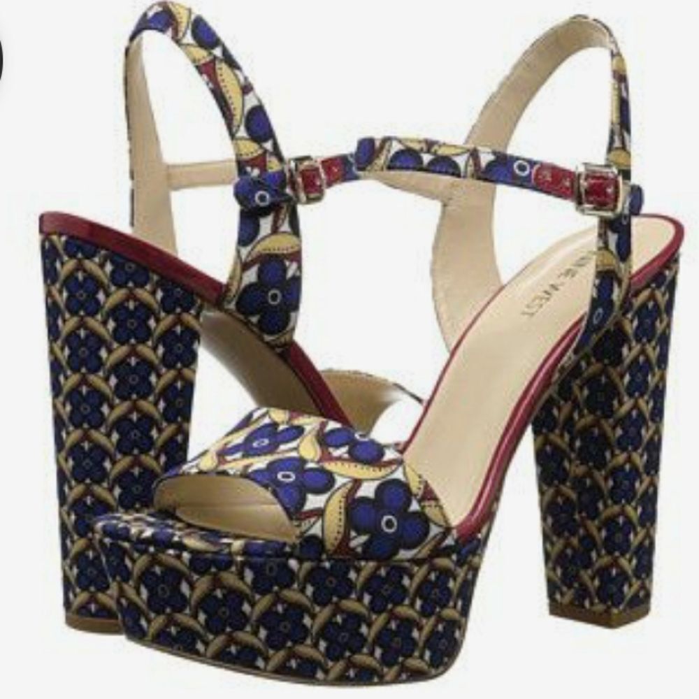 NINE WEST CARNATION SKY HIGH HEEL PLATFORM SANDAL
